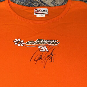 NASCAR Autographed Women orange T-Shirt
Chase Authentics Cotton 2XL ROBBY
GORDON